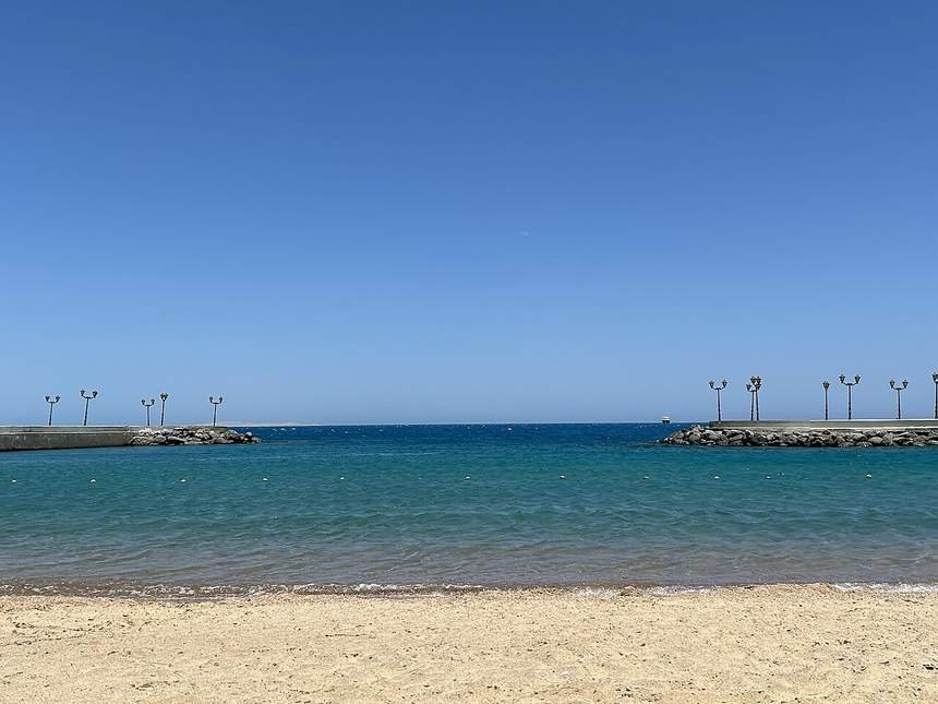 Red Sea beach in Hurghada