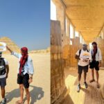 a wonderful shot of two of our visiting friends during one of our visits to saqqara