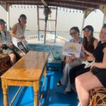 a wonderful shot of a family of our visitors from inside a felucca on the nile